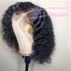 180 Density 4X4 Closure Short Bob Wig Kinky Curly Pre Plucked Remy Glueless Human Hair Lace Wig 8-16inch Afro Curl 13X4 Wig 180 Density 16inch view 3
