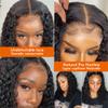 180 Density 4X4 Closure Short Bob Wig Kinky Curly Pre Plucked Remy Glueless Human Hair Lace Wig 8-16inch Afro Curl 13X4 Wig 180 Density 16inch view 4