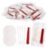 200 Pack Hotel Vanity Kit Individually Wrapped, Bulk Hotel Amenities Kit, Hotel Hospitality Set, Hygiene Products Include Cosmetic Cotton Pads, Cotton Swabs, Nail File (Paper Sticks) view 1