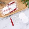 200 Pack Hotel Vanity Kit Individually Wrapped, Bulk Hotel Amenities Kit, Hotel Hospitality Set, Hygiene Products Include Cosmetic Cotton Pads, Cotton Swabs, Nail File (Paper Sticks) view 3