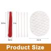 200 Pack Hotel Vanity Kit Individually Wrapped, Bulk Hotel Amenities Kit, Hotel Hospitality Set, Hygiene Products Include Cosmetic Cotton Pads, Cotton Swabs, Nail File (Paper Sticks) view 4