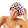 ELIHAIR Stain Bonnet Silky Sleep Cap Adjustable Satin Cap for Night Sleeping Hair Bonnet Reversible Double Layer Lotus Pink view 2