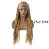 30 Box Braided Wigs For Black Women 4 3/4X13 Lace Front with Baby Hair Micro Twist Synthetic Cornrow Wigs Lightweight Famale Tribal Braids Wigs view 2
