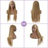 30 Box Braided Wigs For Black Women 4 3/4X13 Lace Front with Baby Hair Micro Twist Synthetic Cornrow Wigs Lightweight Famale Tribal Braids Wigs view 3
