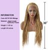 30 Box Braided Wigs For Black Women 4 3/4X13 Lace Front with Baby Hair Micro Twist Synthetic Cornrow Wigs Lightweight Famale Tribal Braids Wigs view 4