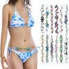 12 Sheets Flower Navel Temporary Tattoos Stickers Sexy Flower Butterfly Styles Long Belly Abdomen Waist Back Waterproof Tattoos for Women Body Art view 1