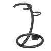 Safety Razor Stand, Stainless Steel Brush Shaving Holder Storage Shave Organizer Extra Stability Non slip Base Modern Fast Drying Accessory for Man Women Shower Room Bathroom Countertops Tool(Black) view 1