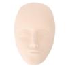 Tattoo Mannequin Head, 6in Tattoo Practice Skin Head Lash Mannequin Head Silicone Practice Fake Skin Permanent Makeup Eyebrow Lip False Lashes Training for Beginners Artists(Tattoo Practice Skin) view 1