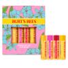 Burt's Bees Gifts Ideas - In Full Bloom Lip Balm Set, Original Beeswax, Dragonfruit Lemon, Tropical Pineapple & Strawberry, Natural Origin Lip Treatment, 4 Tubes, 0.15 oz. view 1
