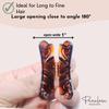 Parcelona French Love Hearts Very Small 1 3/4" Celluloid Acetate Set of 2 Claw Clips for Thin Hair Durable Fashion Hair Styling Clips Women Hair Accessories Girls Hair Clips Claw, Made in France (Tortoise Shell) view 4