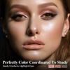 LUXAZA 6PCS Cream Eyeshadow Stick Makeup Sets, Neutral Red brown Eyeshadow Pencil,Metallic And Matte Shimmer Eye Shadow Eye Brightener Stick Pencil Crayon, A06-Pink Neutral view 3