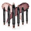 LUXAZA 6PCS Cream Eyeshadow Stick Makeup Sets, Metallic And Matte Shimmer Eye Shadow Eye Brightener Stick Pencil Crayon, A05-Wine Red view 1