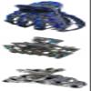 JJCGY Set of 3 Crystal Jaw Clips Metal Claws, 3 Unique Styles for Women Hair Styling nSapMultiSiam view 2
