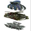 JCGY Set of 3 Crystal Jaw Clips Metal Claws, Unique 3 Styles Combo 3 Colors Hairclaws for Hair StylingGLnSapStpzAme view 2