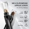 LUXAZA 6PCS Eyeshadow Stick Makeup Sets, Crease-Proof Shadow,Metallic And Matte Shimmer Eye Shadow Eye Brightener Stick Pencil Crayon, B01-Pink Brown view 4