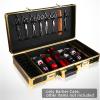 KinHall Professional Barber Box, New Aluminum Barber Box Black Carrying Case Supplies Clipper Tools, Stylist Tool Box Organizer and Travel Case, Black Matte, Large view 3