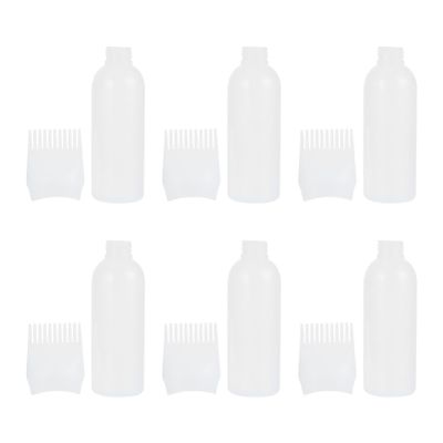 KALLORY Hair Oiling Root Comb Bottle Root Comb Applicator Squeeze Bottle for Hair Dyeing Salon and Home