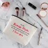 Bouns Mom Birthday Gifts from Daughters Zipper Travel Makeup Bag Mothers Day Gifts from Son or Daughter Best Mom Gifts Personalized Gifts for Bonus Mom for Christmas Thanksgiving Unique Gifts view 2