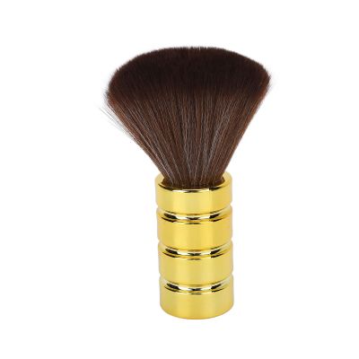 Hairdressing Brush, Soft Hairdressing Neck Brush Neck Brushes Barber Duster Neck Brush Peluqueria to Remove Hair Debris Barber Brush(Gold)