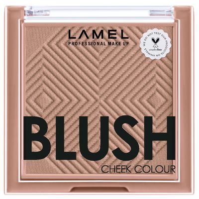 Lamel Blush Cheek Taupe Color Mini - Natural, Lightweight, Smooth, Blendable Powder - Shading & Contouring - 4 Universal Shades Powder Blush - Cruelty Free - 404 (Taupe) - 3.8g / 0.13