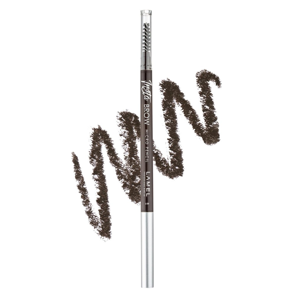 LAMEL INSTA Micro Brow Pencil - Ultra-Fine, Waterproof, Easy-to-Use, Precision, Long-Lasting, Smudge-Proof Formula for Defined Brows - 0.12g (0.004oz)