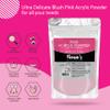 2 set- Nena's Superior Sculpting Powder Professional Acrylic Nail System Clear Blush Pink Medium Pink 16 oz 460 g (Pink). view 2