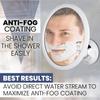 MIRRORVANA 3X Magnifying Round Shower Mirror for Fogless Shaving with Strong and Sticky Suction Cup, Shatterproof Surface and 360 Swivel - 6.7" Diameter view 3