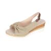 oiangi Wedge Sandals for Women Casual Summer Fish Mouth Open Toe Slingback Buckle Hemp Rope Platform Sandals Comfortable Outdoor Ladies Shoes Sandalias Beige view 1