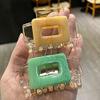 1pcs Solid Big Hair Claws Acrylic Barrette Headwear for Women Girls Hair Accessories (Color : B) view 3