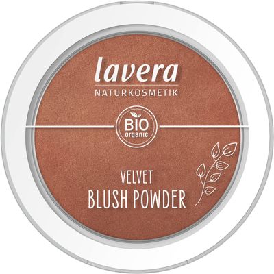 lavera Velvet Blush Powder -Cashmere Brown 03- braun - Bio-Mandell & Vitamin E - schimmernd - Samtige Textur (1 x 5g)