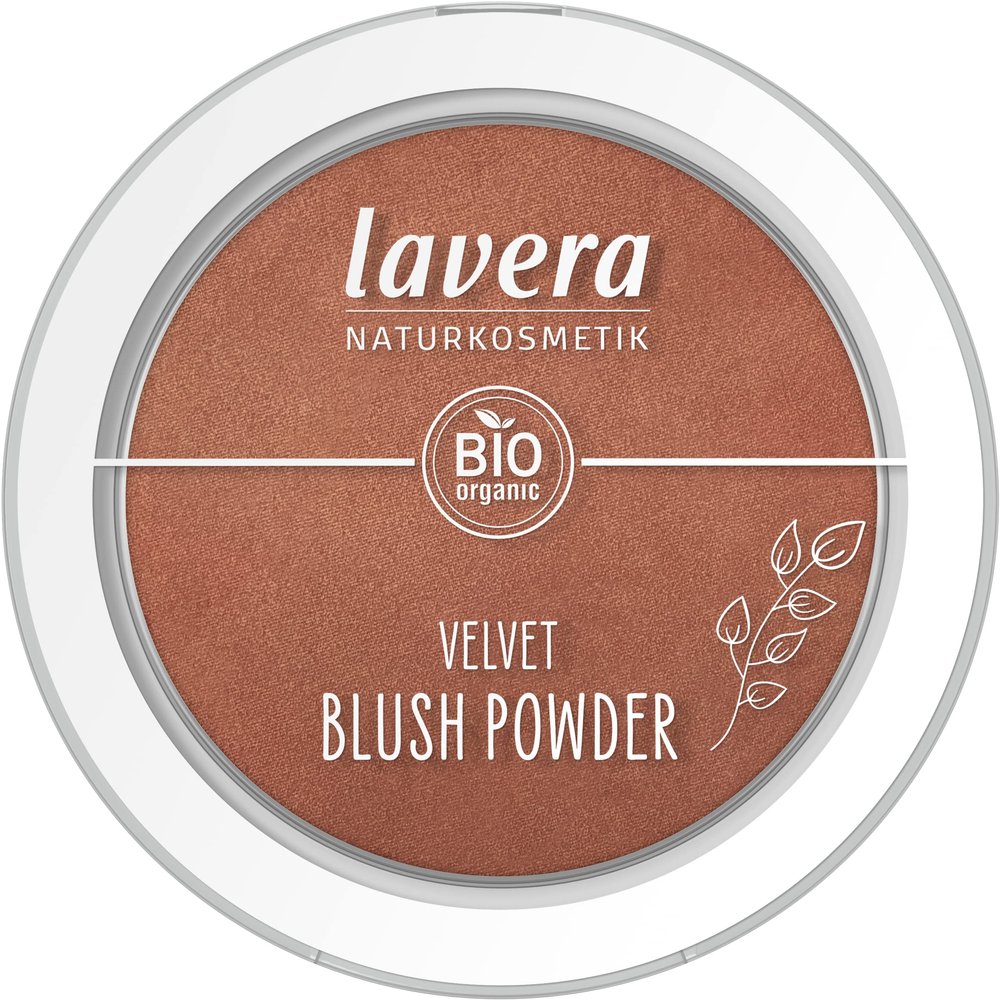 lavera Velvet Blush Powder -Cashmere Brown 03- braun - Bio-Mandell & Vitamin E - schimmernd - Samtige Textur (1 x 5g)