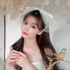 1 Piece Mesh Bow Headband Ladies Bridal Headband Tiara Romantic Ladies Wedding Hair Accessories Hairpin (Color : B) view 3