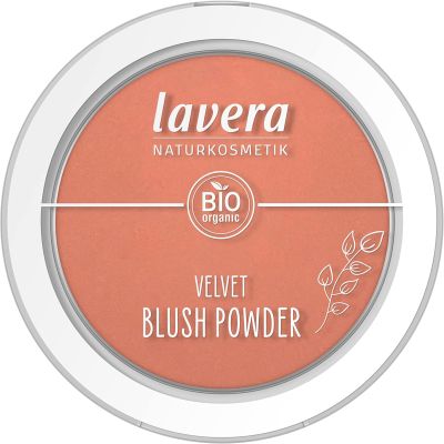 lavera Velvet Blush Powder -Rosy Peach 01- pink - almond oil & vitamin E - shimmering - velvety texture (1 x 5g)