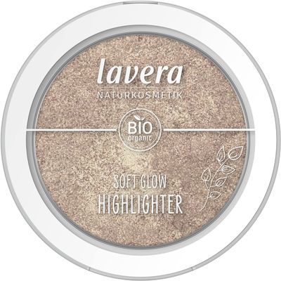lavera Soft Glow Highlighter -Ethereal Light 02- nude - Bio-Mandell & Vitamin E - Vegan - schimmernd - Samtige Textur (1 x 5,5g)