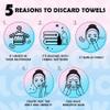 LOOKNOOK Disposable Face Towel, 50% Thicker, Soft for Sensitive Skin, Multipurpose Cleaning Cloth, 70 Count, 6 pack view 4