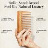 Onedor Handmade 100% Natural Green Sandalwood Hair Combs -Anti-Static Sandalwood Scent Natural Hair Detangler Wooden Comb (Extra Wide Tooth Mini Pocket Comb) view 3