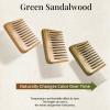 Onedor Handmade 100% Natural Green Sandalwood Hair Combs -Anti-Static Sandalwood Scent Natural Hair Detangler Wooden Comb (Extra Wide Tooth Mini Pocket Comb) view 4