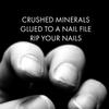 GERMANIKURE Gray Glass Moonfile in Suede Case, Ethically Made in Czech Republic, Easy Guided Nail File view 3