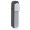 GERMANIKURE Pedicure Bar, Foot File, & Callous Remover - Grey Glass with Suede Sleeve Ethically Made in Czech Republic view 1