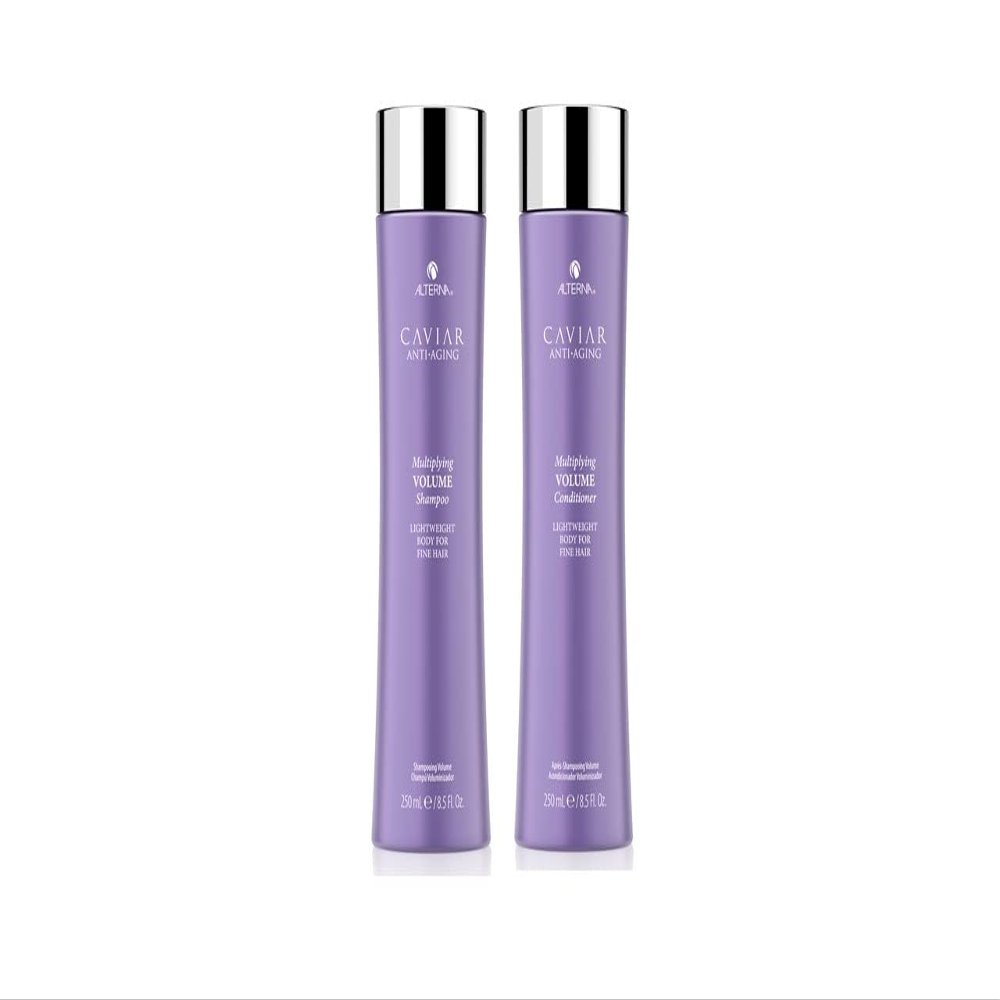 Alterna Caviar Anti-Aging Multiplying Volume Shampoo and Conditioner Standard Set, 8.5oz each | For Fine, Thin Hair | Create Instant Volume and Thickness | Sulfate Free