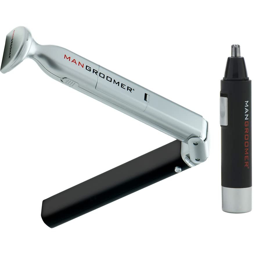 $10 Nose Trimmer Bundle Offer by MANGROOMER  Bundle Includes The Essential Back Hair Shaver and Professional Nose and Ear Hair Trimmer for just $5 Extra!