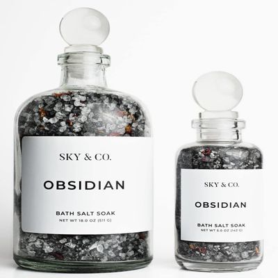 18oz Belle - Bath Salt Soak (Obsidian)