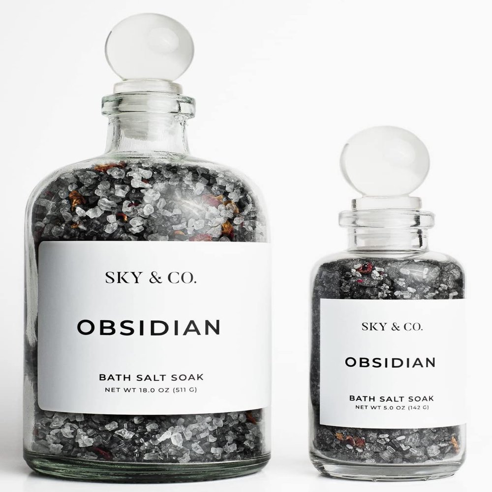 18oz Belle - Bath Salt Soak (Obsidian)