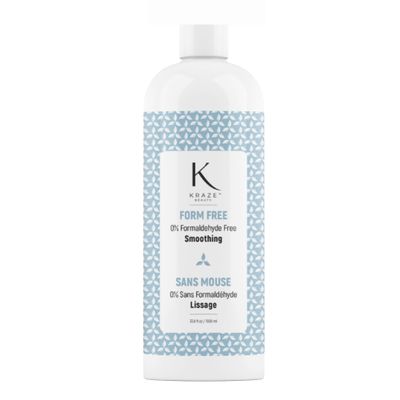 kraze beauty Formaldehyde Free Keratin Smoothing Hair Treatment - Straightening For Silky Smooth & Frizz Free Hair - 33.8 Fl.Oz