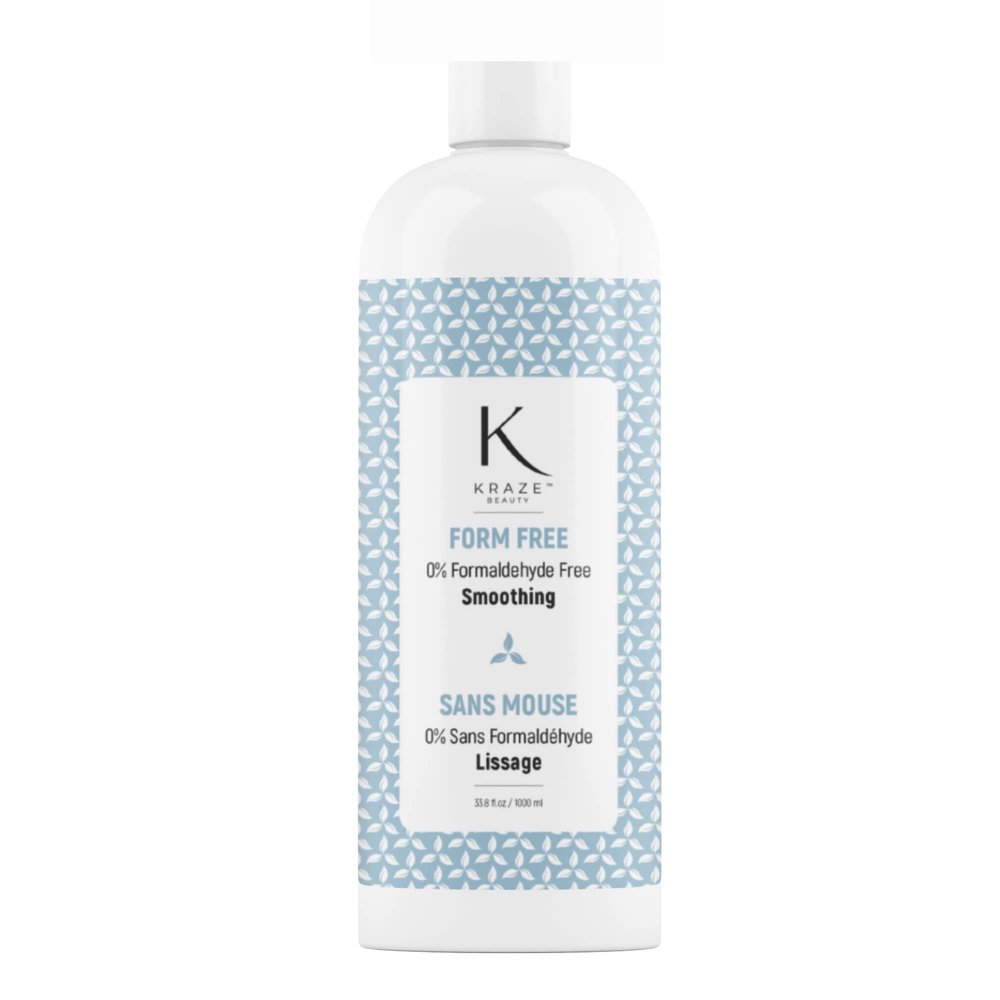 kraze beauty Formaldehyde Free Keratin Smoothing Hair Treatment - Straightening For Silky Smooth & Frizz Free Hair - 33.8 Fl.Oz