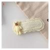 YQBUER Hairpins Cartoon Knitted Hairpin Cute Bear Girls Hair Clips Autumn Hair Accessories Handmade Top Clip Heart Headwear (Color : 4) view 1