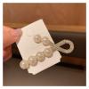 YQBUER Hairpins Pearls Hairpin Clips for Women Cute Geometric Headwear Girls Sweet Clip Bow Flower (Color : 4) view 1