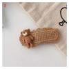 YQBUER Hairpins Cartoon Knitted Hairpin Cute Bear Girls Hair Clips Autumn Hair Accessories Handmade Top Clip Heart Headwear (Color : 3) view 1