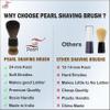 Pearl Shaving Synthetic Badger Shaving Brush- Resin Handle | Immitation Badger Hair | Classic Luxury & Elegant Shaving brush | 24mm Knot Size | Wet Shaving Accessory for Men | Father's day Gift view 2