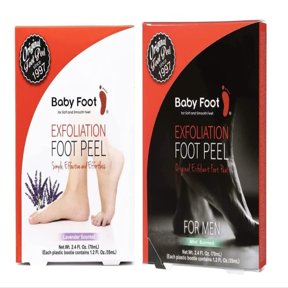 Baby Foot Original Foot Peel Mask with Men's Foot Peel - Repair Rough, Dry Cracked Feet and remove Dead Skin, Repair Heels and enjoy Baby Soft Smooth Feet - 2.4 Fl. Oz